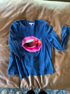 Lisa Todd Blue Crewneck Sweater